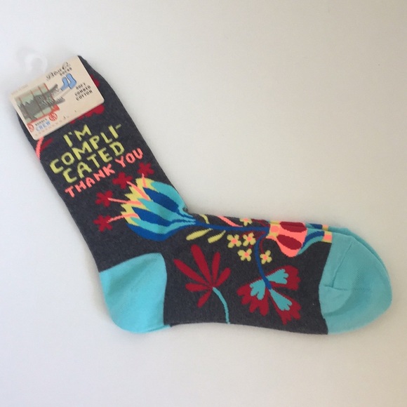 “I’M COMPLICATED, THANK YOU” W-Crew Socks - Picture 3 of 3